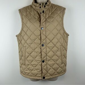 Brooks Brothers  Red Fleece Thermore Quilted Vest Men’s sz M Khaki Old Money